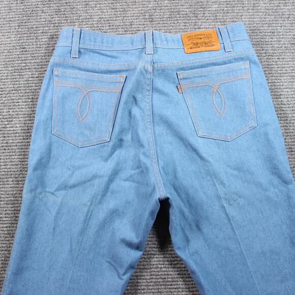 Levi’s Jeans Mens 36x30 Light Blue Straight Relaxed Easy Care Poly Cotton - Picture 8 of 12